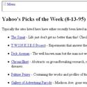 Yahoo’s 1st Picks of the Week