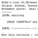 Mike’s List