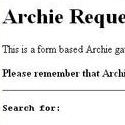 Archie Request Form