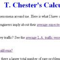 T. Chester’s Calculations