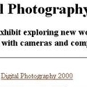 Digital Photography Exhibit