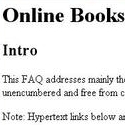 Online Books FAQ