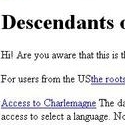 Descendants of Charlemagne