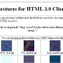 Textures for HTML 3.0 Clients