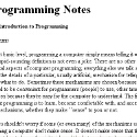 C Programming Notes