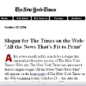 The Times on the Web