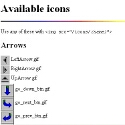 Available icons