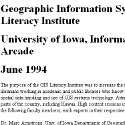 GIS Institute Univ of Iowa