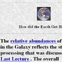 Formation of the Earth