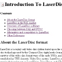 Introduction to LaserDisc